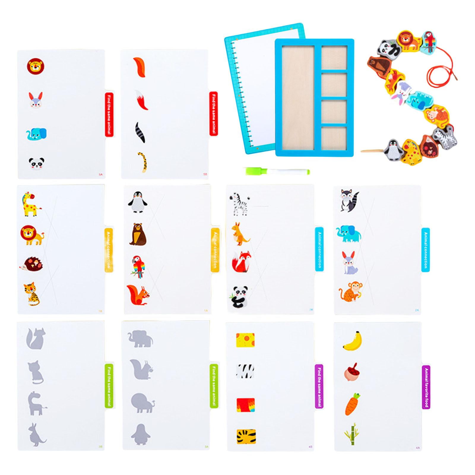 LeeQinersw Functional Matching Game Drawing Board Memory Game for Gift Interaction Activity Animal