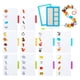 thumbnail image 4 of de madera, juego de juguetes de encaje de tarjetas de papel de doble cara, juego de combinación de tablero de Animal Macarena rompecabezas a juego, 4 of 8
