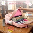 thumbnail image 2 of Sanmadrola Girlish School Backpack Multi-functional Large School Bookbags 15.6 Inch Laptop Backpacks Durable Cute Aesthetic Travel Daypacks for Tween Teen Primary Middle School Students, 2 of 9