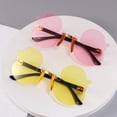 thumbnail image 2 of CSChome Children Sunglasses Children Sunglasses Duckling Shape Translucent UV Block Sunlight Eye Protection Photo Prop Girls Vacation Summer Beach, 2 of 7