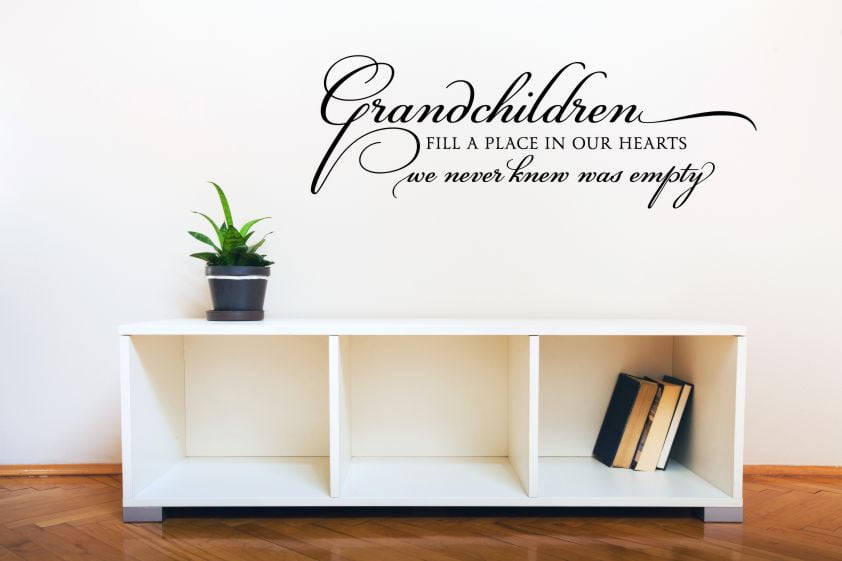 Grandparents Décor Gift Grandchildren Fill Place in Our Hearts Family