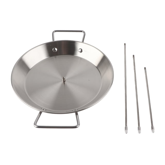 Pincho vertical para parrilla brasileña, soporte vertical de acero inoxidable, accesorio para asar a la parrilla con 3 pinchos extraíbles