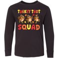 thumbnail image 3 of Inktastic Turkey Trot Squad Thanksgiving Long Sleeve Youth T-Shirt, 3 of 5