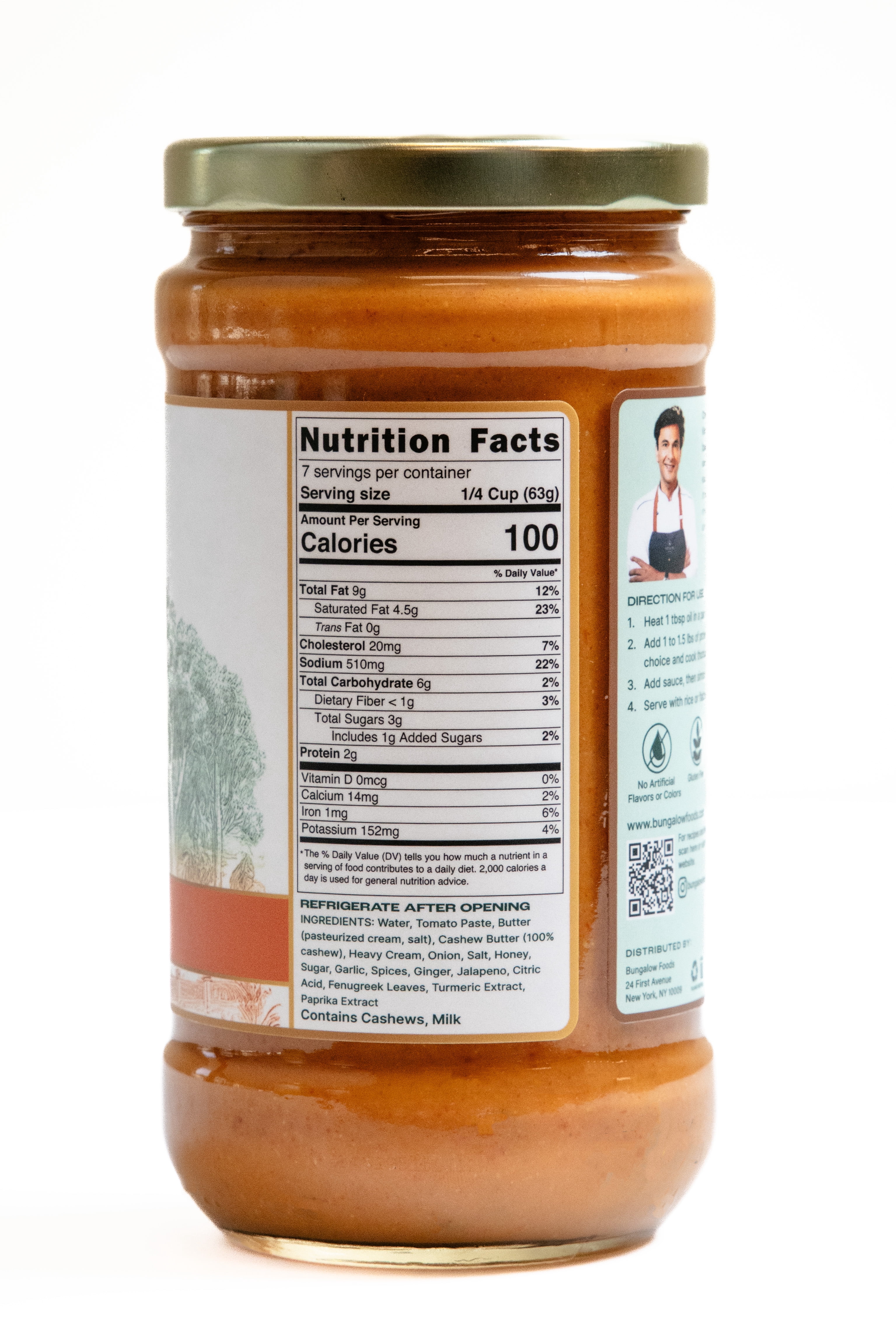 Bungalow Foods Tomato Makhni Indian Simmering Sauce, 16oz