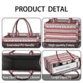 thumbnail image 4 of Large Capacity Tote Bag,Red Christmas Folk Pattern Handbag Fashion Luxury Tote Bag,15.7"x13"x 5.1" Inches,Laptop Compatible, 4 of 6