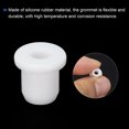 thumbnail image 4 of 40Pcs T Type Rubber Grommet Mount Dia 7mm ID 4mm Seal Protection Flexible Hole Plugs for Cable Pipe White, 4 of 5