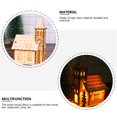 thumbnail image 3 of Miangastore 2Pcs Church Modeling Adornment Luminous Xmas Ornament Home Desktop Decor Khaki, 3 of 9