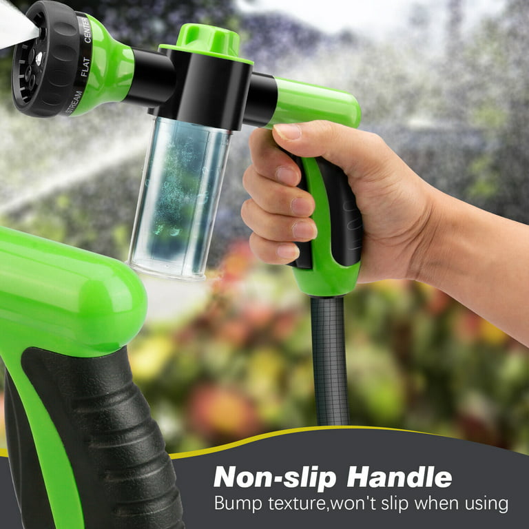 Garden Hose Nozzle, High Pressure 8 Spray Patterns Hose Sprayer