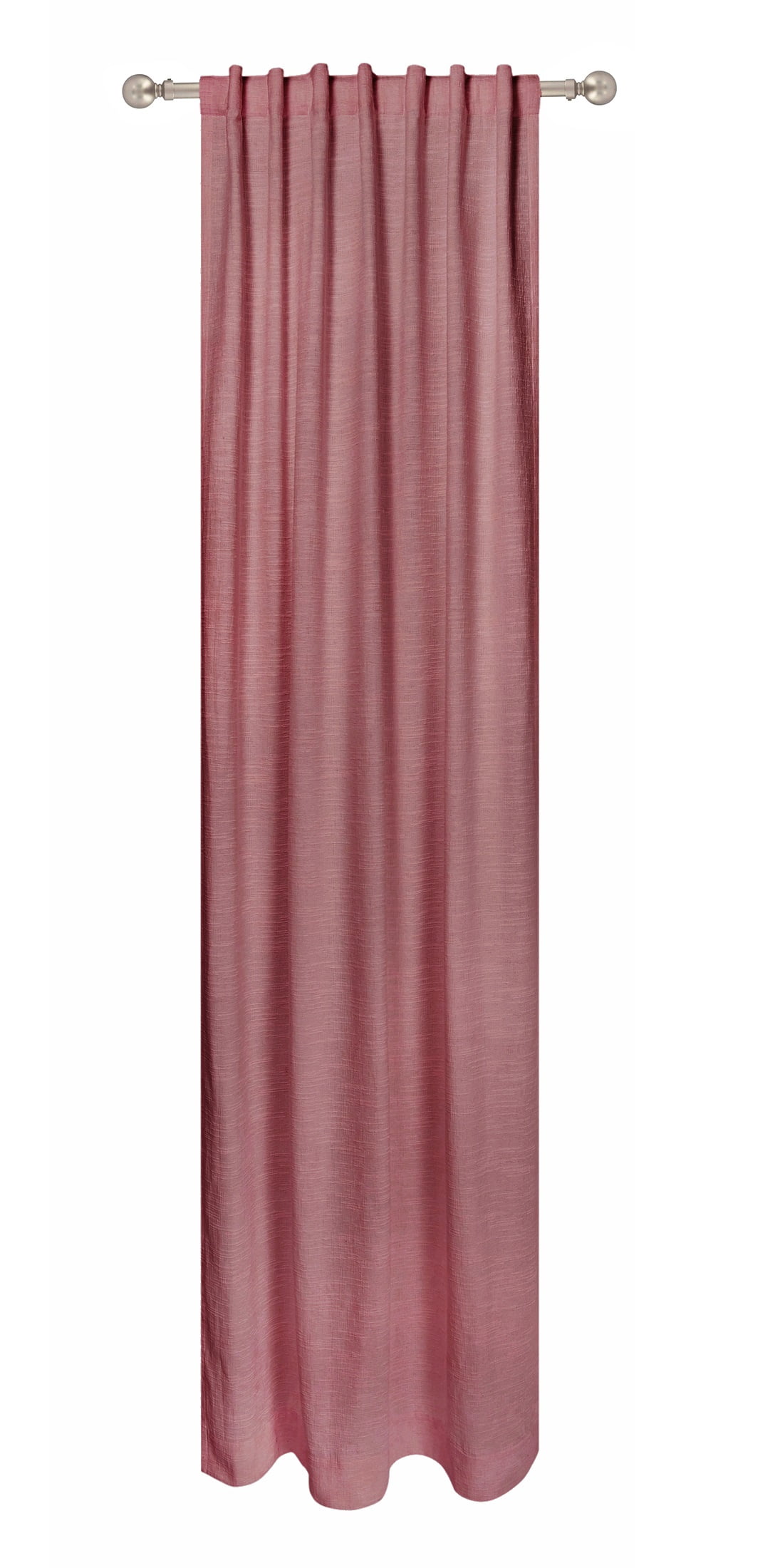 Better Homes & Gardens Textured Solid Chenille Light Filtering Single Curtain Panel, Violet Gem, 50"W x 84"L