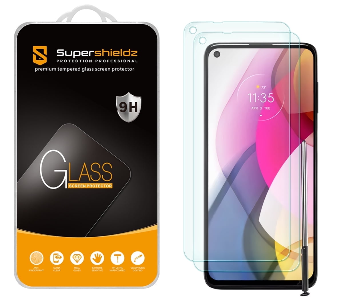 Supershieldz 3-Pack Tempered Glass Screen Protector for Samsung