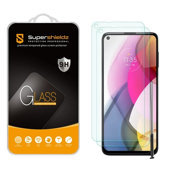 [2-Pack] Supershieldz for Motorola Moto G Stylus (2021) Tempered Glass Screen Protector, Anti-Scratch, Anti-Fingerprint, Bubble Free