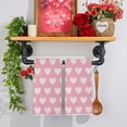 thumbnail image 3 of Valentines Day Kitchen Towels Set of 2, 18x26 Inch Valentines Day Dish Towels Sweet Heart Valentines Day Decor Hand Towels Seasonal Decorations for Home Drying Dishcloth, 3 of 6