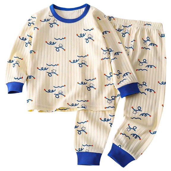 Duqingm Toddler Boys Pajamas Cute Pajama Sets Long Sleeve Lovely Sleepwear 2 Piece PJS Multiple Cartoon,12-18 Months