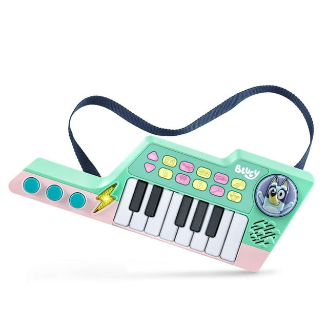 VTech® Bluey Bluey’s Keytar Toy Piano and Guitar Combo for Toddlers - English Version, 3-6 Years