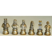Pewter Camelot Metal Chessmen