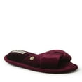 thumbnail image 3 of Dearfoams Women's Jules Shiny Velour Twist Vamp Slide Slippers, 3 of 6