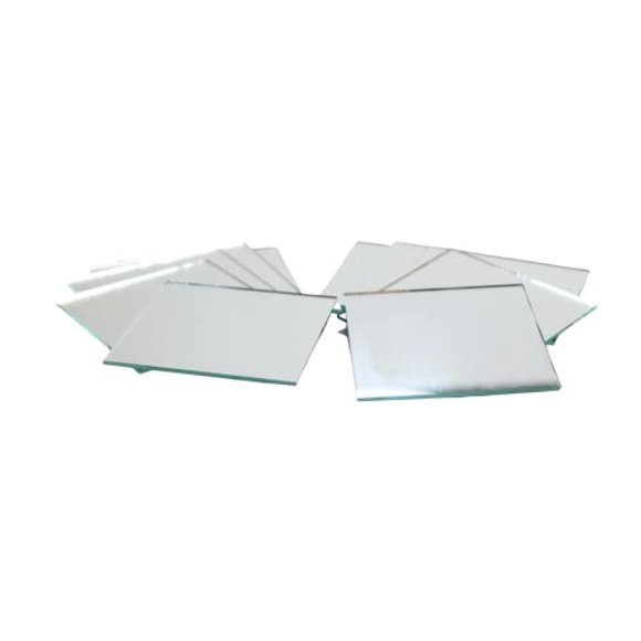 Art Cove Miroirs Carrés Petits en Verre Artisanal 3 x 3 Pouces 10 Pcs Carreaux de Mosaïque