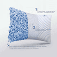 thumbnail image 4 of Cooling Shredded Memory Foam Pillow Standard Size Pack of 2 Adjustable Loft with Gel Beads and Breathable Tencel Cover, 4 of 6