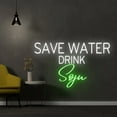 thumbnail image 2 of Handmadetneonsign Save Water Drink Soju Led Sign, Save Water Drink Soju Led Lights, Soju Neon Sign, 2 of 5