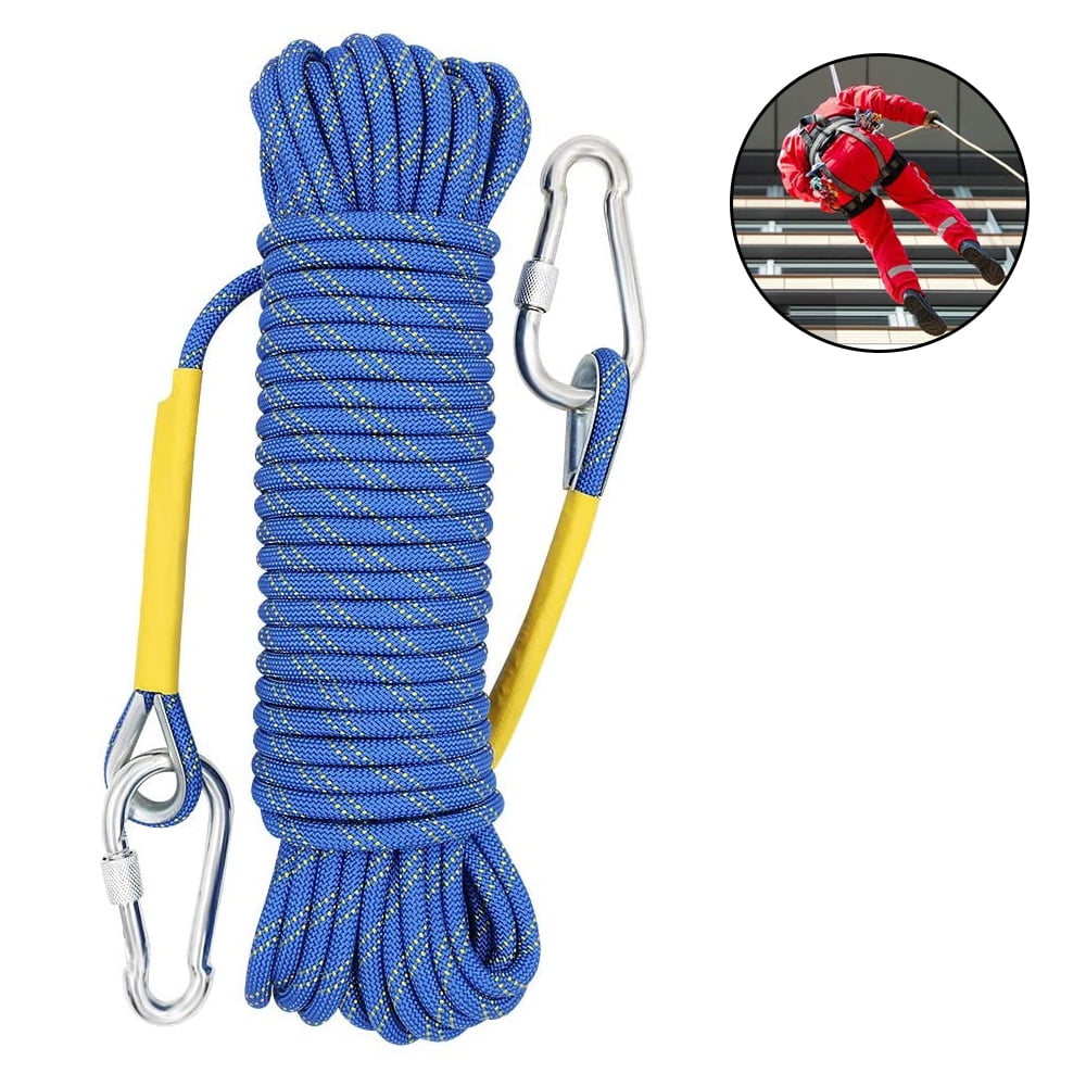 12MM Safety Climbing Rappelling Rope Outdoor Mountaineering Cord Rescue Gear 