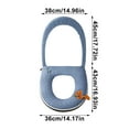 thumbnail image 3 of Kugisaki Plush Toilet Seat Warmer Cover & Toilet Lid Cover, Fuzzy Toilet Seat Covers for Bathroom with Zipper and Handle Thicker Washable, 3 of 6