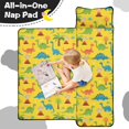 thumbnail image 4 of Yellow Dinosaurs Palms Pattern Teens Toddler Nap Mat with Pillow, Sleeping Mat Bag for Preschool Daycare 60"x20", 4 of 6