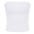 thumbnail image 6 of 2 Pack Tube Tops for Women Womens Tube Tops Strapless Crop Tops Basic Backless Sleeveless Bandeau Going Out Cute Summer Outfits Plus Size Tube Top XS, 6 of 6