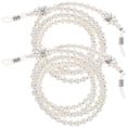 thumbnail image 2 of FRCOLOR Eyewear Rope 2Pcs Eyeglasses Chain Anti-Slip Eyewear Rope Fashion Eyeglasses Strap Eyeglasses Accessories White,29.53"X0.2"X0.2", 2 of 5