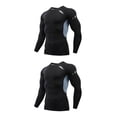 thumbnail image 2 of Qarigey Ropa interior térmica para hombre Medias de secado rápido Invierno Correr Cálido Ropa deportiva de manga larga Motocicleta 1609 gris,XL 2piezas, 2 of 6