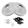 thumbnail image 6 of TRQ Performance Brake Rotor Coated & Ceramic Pad Front Kit w/Chemicals BKA18087 Fits select: 2006-2008 BMW 750, 2002-2005 BMW 745, 6 of 6