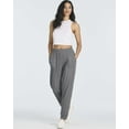 thumbnail image 6 of Real Essentials 3 Pack: Women's Ribbed Lounge Jogger Cuffed Yoga Sweatpants with Drawstring & Pockets (Available in Plus), 6 of 7