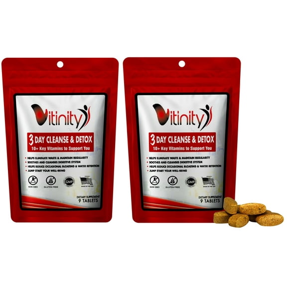 3 Day Detox - Natural Whole Body Detox Pills - Colon Cleanse for Digestive Health - Herbal Supplement for Weight, Bloating, Constipation Relief - Apple Cider Vinegar & Cayenne Pepper (2) Search on eba