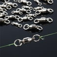 thumbnail image 4 of Opolski 30Pcs Stainless Steel Fishing Swivels Ball Bearing Rolling Rings Hook Connector, 4 of 7