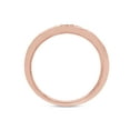 thumbnail image 5 of AFFY 0.10CT Moissanite Diamond Half Eternity Band Ring for Women 14K Rose Gold over Silver-8.5, 5 of 8