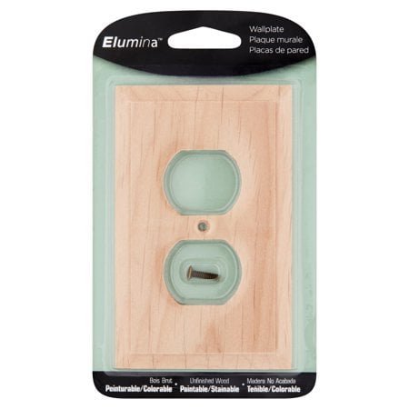 Creative Accents Wood Wall Plate - 6 Pack Elumina Unfinished Wood Wallplate