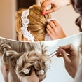 thumbnail image 4 of 30 Pcs U Shaped Hair Pins 3 Inch Ballet Buns Bobby Pins Hair Clips Brown Metal U Shaped Hairpins for Updo Bun with Storage Box Hairs Accessories, 4 of 5