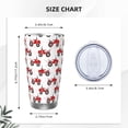 thumbnail image 4 of Rateoe Red Wheeled Tractors Printed Car Guy Gifts for Men Women Tumbler - 20oz/590ml Double Wall Vacuum Insulated Stainless Steel Travel Tumbler Cups with Lid & Straw-Straw Three-piece Set, 4 of 8