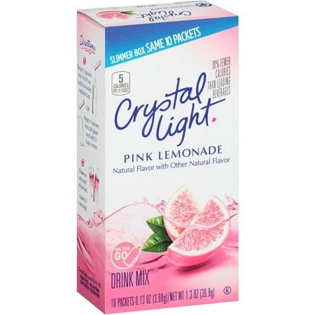 Crystal Light On The Go Pink Lemonade Drink Mix, 10ct