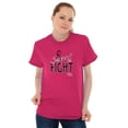 thumbnail image 4 of Support The Fight Breast Cancer Aware Women's Plus Size Graphic Tee Brisco Brands 3X, 4 of 5