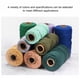 thumbnail image 5 of Cuerda de yute de algodón Uxcell, trenzada y torcida, verde oscuro 100m/109 yardas para colgar en la pared, nudos de macramé, 5 of 5