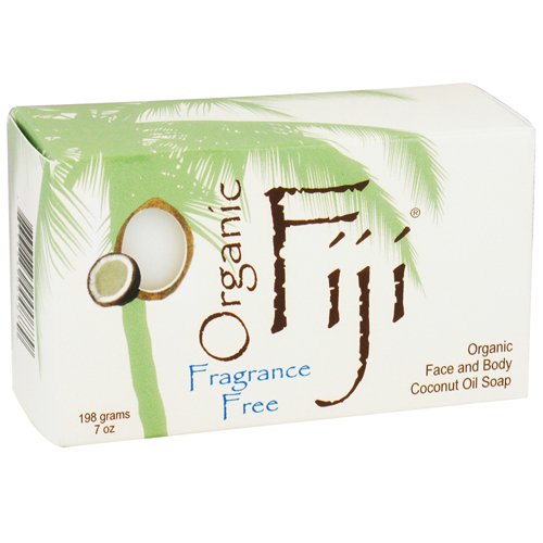 Organic Fiji Face And Body Coconut Oil Bar Soap, Fragrance Free 7