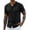 Black, variant on COOFANDY Men's Knit Polo Shirts Short Sleeve Casual Button Down Shirt Summer Beach Vacation Shirts