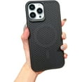 thumbnail image 7 of Honeycomb Hole Heat Dissipation Large Hole Phone case, Skin-Friendly Feel, Magnetic Charging, Drop-Proof, for iPhone 15 14 13 12 11 Pro Max Plus Phone case (Gray,iPhone 15 Plus), 7 of 7