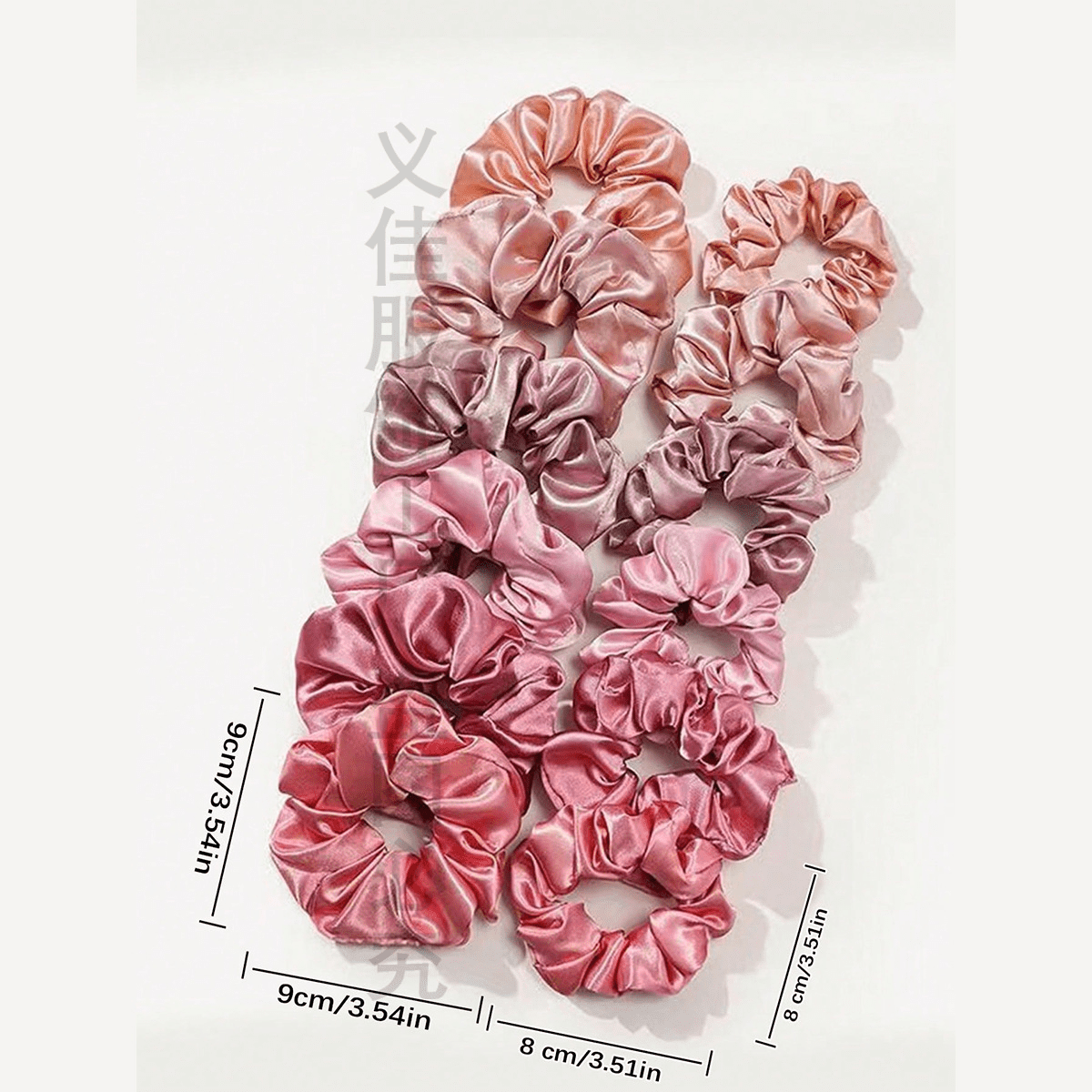 Rulwuck 20 color satin headband with elastic foam ponytail holder, vintage headband accessories for women and girls,multicolored,24