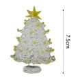 thumbnail image 3 of MXTPOV Clear Christmas Tree with Star Tree Topper Christmas Decorations Glass Artificial Mini Christmas Tree Home Decor for Party Tabletop Christmas Gifts 3 inch, 3 of 3