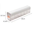 thumbnail image 2 of Removable Wall Mounted Underwear Organizer Dustproof Moistureproof Drawer Organizer for Bedroom Home White, 2 of 4