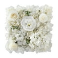 thumbnail image 3 of Panel de pared de flores, fondo artesanal, telón de fondo de arte, 13,78 x 13,78 pulgadas, floral de seda Blanco, 3 of 9