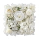 thumbnail image 3 of Panel de pared de flores, decoración de fondo de flores rosas, fondo de arreglo floral, 13,78 pulgadas x 13,78 pulgadas para s al aire libre y vacaciones, 3 of 9