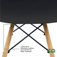 thumbnail image 4 of Silla Tipo Eames Moderna Set 4 Pzas Para Comedor Minimalista negro 1, 4 of 7