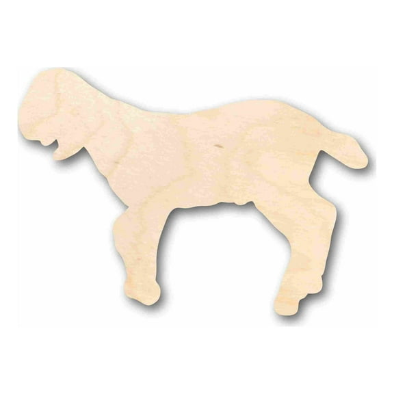 Unfinished Wood Goat Silhouette - Craft- up to 46" DIY 10" / 1/2"